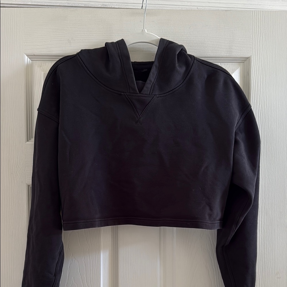 lululemon athletica Black Cropped Hoodie